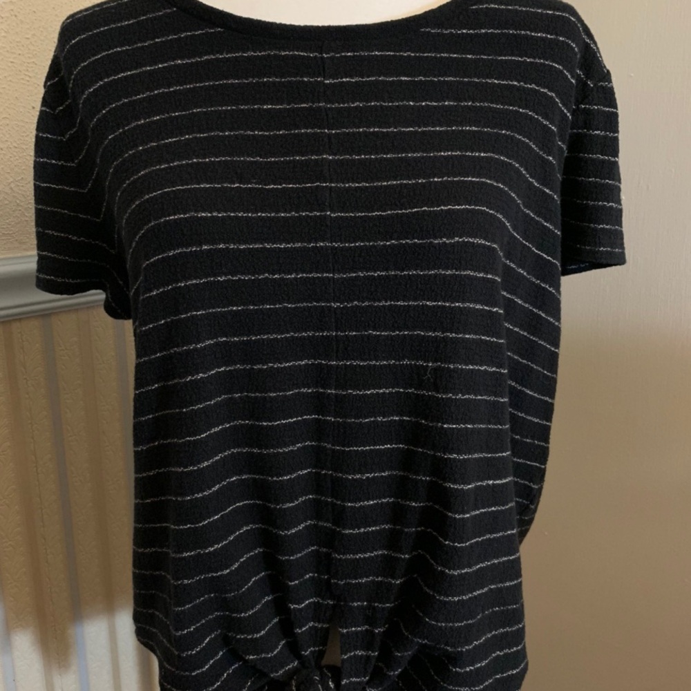 Madewell Striped Tie Blouse